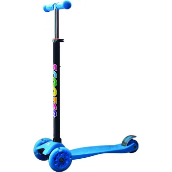 Koloběžka Dětská tříkolová koloběžka svítící - sv.modrá