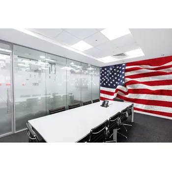 Fototapeta DIMEX | Samolepicí vliesová fototapeta na zeď Vlající vlajka USA MA-5-1546 | 375 x 250 cm | modrá, červená, bílá + Samolepicí vliesová fototapeta na stěnu DIMEX Vlající vlajka USA MA51546 v rozměru 375 x 250 cm