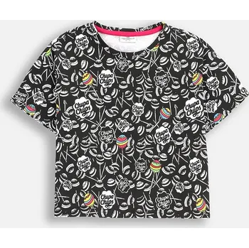 Chlapecké tričko Dětské tričko Coccodrillo černá barva, LICENCE GIRL WC5143211LGD 99X, vel. 152