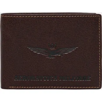 Peněženka Kožená peněženka Aeronautica Militare pánská, hnědá barva, AM241 88X, vel. ONE SIZE