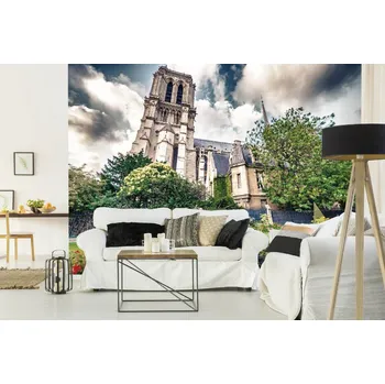 Fototapeta DIMEX | Samolepicí vliesová fototapeta na zeď Jarní pohled MA-5-1041 | 375 x 250 cm | zelená, vícebarevná, modrá, bílá, hnědá + Samolepicí vliesová fototapeta na stěnu DIMEX Jarní pohled MA51041 v rozměru 375 x 250 cm