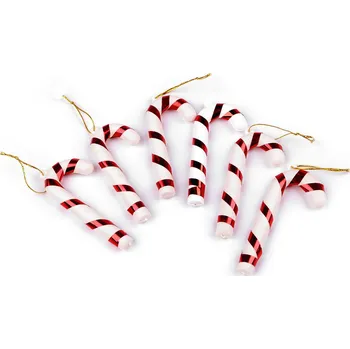 Vánoce Vánoční hůlka k zavěšení Balení: 1 sáček, Varianta: 1 bílá červená - 8596475348508