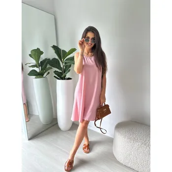 Dámské šaty Mishel Šaty Vicc pudrová Velikost: UNI