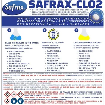 Čistící tablety SAFRAX, balení 100 ks