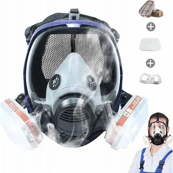 Plynová maska CELOOBLIČEJOVÁ MASKA PRO LAKOVÁNÍ, STŘÍKÁNÍ, MALOVÁNÍ A ZPRACOVÁNÍ DŘEVA - PROTI PLYNŮM A VÝPARŮM