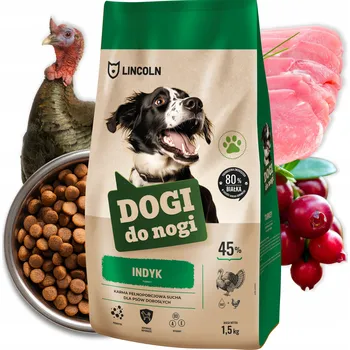 Krmivo pro psa Krůta Krmivo psy s krůtou 1,5 kg suché Lincoln Adult střední a velká plemena