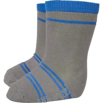 Kojenecké oblečení Little Angel Ponožky STYL ANGEL - Outlast® - tm.šedá/modrá Velikost: 15-19 | 10-13 cm