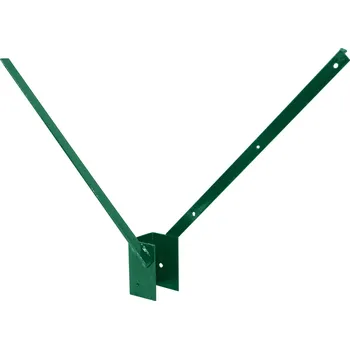 ostnatý drát PILECKÝ s.r.o. - Bavolet na čtyřhranný sloupek 60 × 60 mm, oboustranný - poplastovaný (Zn + PVC)