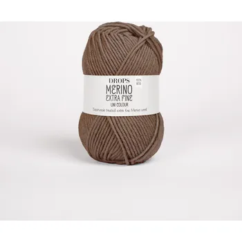 Galanterie Merino Extra Fine 49 čokoládová (Merino Extra Fine uni colour 49 čokoládová)
