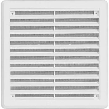 Větrací mřížka Mřížka větrací - krytka se síťovinou VM, 200 x 200 mm KB, bílá 0305