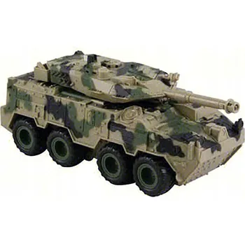 autíčko Tank 25 cm 1:28 na baterie na setrvačník se světlem a zvukem v krabičce