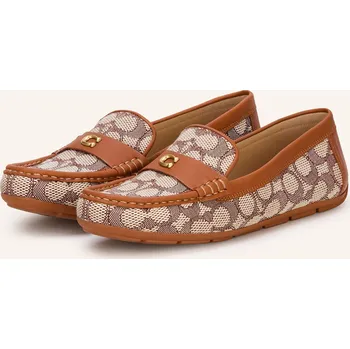 Dámská obuv Coach Dámské Mokasíny, tmavě hnědá / hnědá / krémová, 40,5