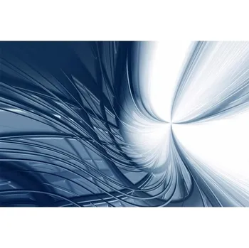 Fototapeta DIMEX | Samolepicí vliesová fototapeta na zeď Abstraktní linky MA-5-0294 | 375 x 250 cm | modrá, bílá + Samolepicí vliesová fototapeta na stěnu DIMEX Abstraktní linky MA50294 v rozměru 375 x 250 cm