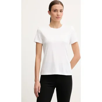 Dámské tričko Tričko EA7 Emporio Armani dámské, bílá barva, AF13919.7W000437 00X, vel. XS