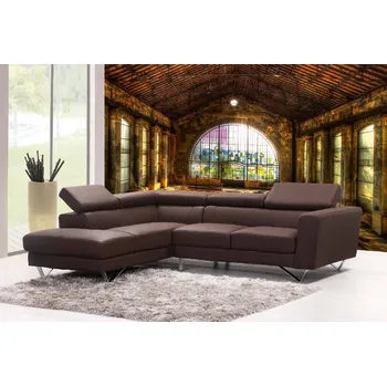 Fototapeta DIMEX | Samolepicí vliesová fototapeta na zeď Stará elektrárna MA-5-0870 | 375 x 250 cm | zelená, oranžová, hnědá + Samolepicí vliesová fototapeta na stěnu DIMEX Stará elektrárna MA50870 v rozměru 375 x 250 cm