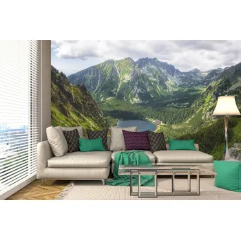 Fototapeta DIMEX | Samolepicí vliesová fototapeta na zeď Ledovcové jezero MA-5-1815 | 375 x 250 cm | zelená, modrá + Samolepicí vliesová fototapeta na stěnu DIMEX Ledovcové jezero MA51815 v rozměru 375 x 250 cm