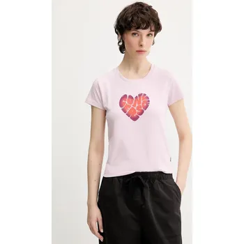 Dámské tričko Tričko Converse dámské, růžová barva, 10028331-A01 10028331.A01 30X, vel. L