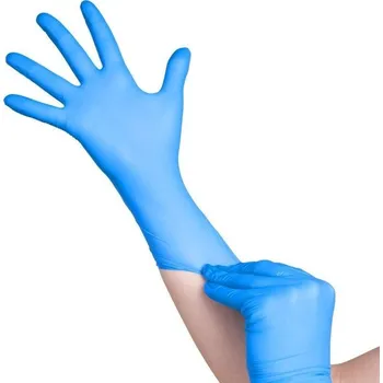 Vyšetřovací rukavice Nitrilové rukavice - Modrá / "XL" / (100 ks)