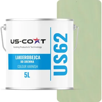 barva a nátěr na dřevo Lazurovací lak US-Coat 5 l zelená satén