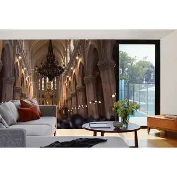 Fototapeta DIMEX | Samolepicí vliesová fototapeta na zeď Bazilika MA-5-0945 | 375 x 250 cm | bílá, béžová, hnědá + Samolepicí vliesová fototapeta na stěnu DIMEX Bazilika MA50945 v rozměru 375 x 250 cm