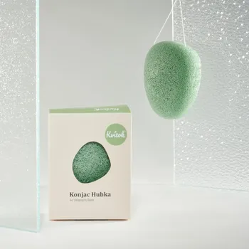 Kvítok Čistící houbička Konjac se zeleným jílem