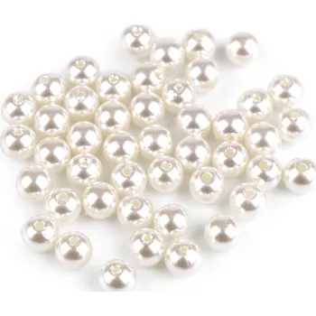 Korálek Plastové voskové korálky / perly Glance Ø8 mm Balení: 20 g, Varianta: F21 perlová tmavá - 8596475016988