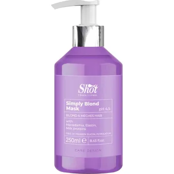 Vlasová regenerace Shot Simply Blond Mask - regenerační maska ​​pro blond vlasy Simply Blond - maska, 250 ml