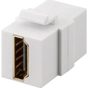 Video kabel Keystone PremiumCord modul HDMI A - HDMI, Female/Female, bílá