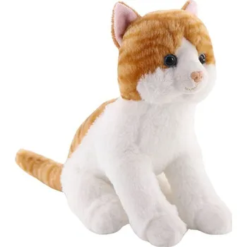 plyšák Kočka rezavo-bílá sedící 20 cm
