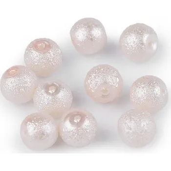 Korálek Skleněné voskové perly vroubkované Ø8 mm Balení: 40 ks, Varianta: 21 perlová - 8596475066990