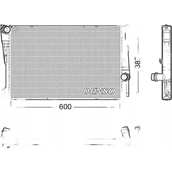 Chladič motoru Denso DRM05006 Chladič motoru, chlazení motoru