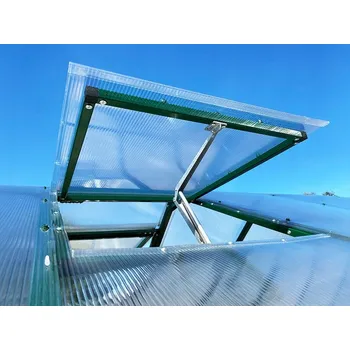 Okno Okno do skleníku PTF Tunele bílé s automatickým otvíračem