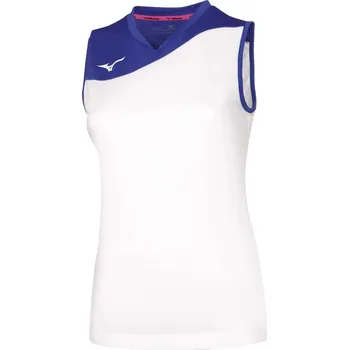 Dámské tričko Mizuno Authentic Myou NS Shirt - White/Royal Velikost: L