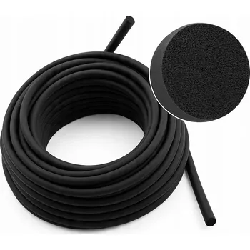 Těsnění do okna a dveří EPDM ŠŇŮRA TĚSNĚNÍ KULATÁ MIKROPORÉZNÍ PĚNOVÁ TĚSNICÍ průměr 6mm 10m