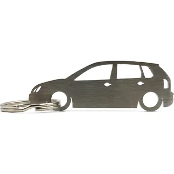 VW Volkswagen Polo 9N 5d klíčenka z nerezové oceli