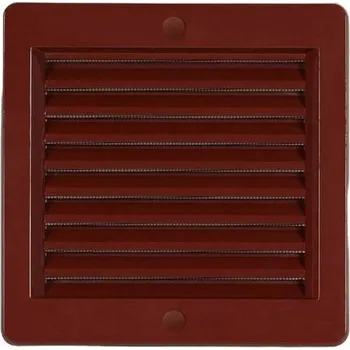 Větrací mřížka Mřížka větrací se síťovinou VM, 150 x 150 mm, hnědá 0212