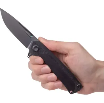 kapesní nůž ANV Knives zavírací nůž Z200 PLUS - BB, DLC, liner lock, G10 black
