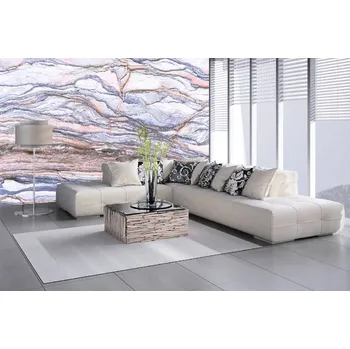 Fototapeta DIMEX | Samolepicí vliesová fototapeta na zeď Barevné formace hornin MA-5-2477 | 375 x 250 cm | modrá, bílá, růžová + Samolepicí vliesová fototapeta na stěnu DIMEX Barevné formace hornin MA52477 v rozměru 375 x 250 cm