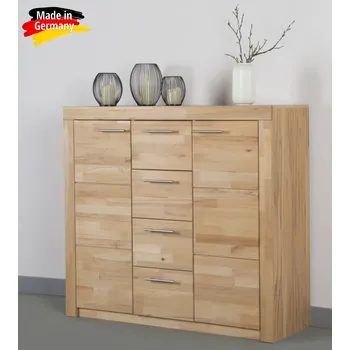 Komoda Vysoká a široká komoda z masivu - Jádrový BUK K218