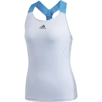 Dámský tenisový top Adidas Y-Tank Primeblue Tank Top Women - easy blue Modrý (L)