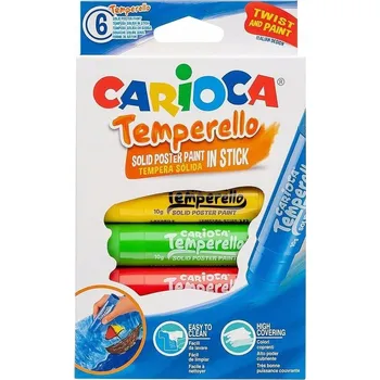 Vodová barva Temperové barvy Carioca 6 ks