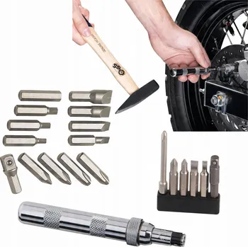 Šroubovák ÚDEROVÝ ŠROUBOVÁK S KLÍČEM A CHROMOVANÝMI BITY, SADA 18 KUSŮ XXL