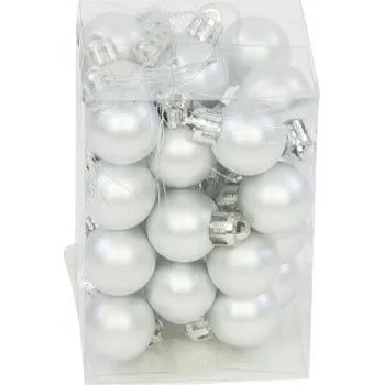 Vánoční dekorace 36 X VÁNOČNÍ BAŇKY PŘÍVĚSKY VÁNOČNÍ OZDOBY KOULE 2,5 cm VÁNOČNÍ SET 36 KS