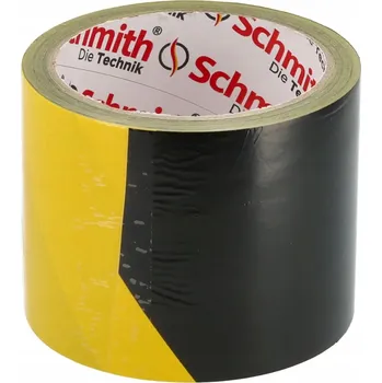 Lepicí páska Výstražná páska černo-žlutá 75 mm x 100 m