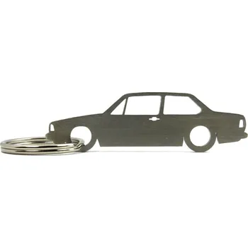 VW Volkswagen Jetta MK1 coupe klíčenka z nerezové oceli