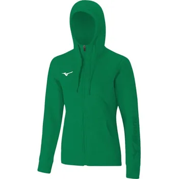 Pánská mikina Mizuno Sweat FZ Hoodie - Green Velikost: M