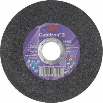 Brusný kotouč 3M™ CUBITRON 3 Řezný kotouč, rozměr 125x1.3mm, 86457