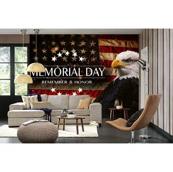 Fototapeta DIMEX | Samolepicí vliesová fototapeta na zeď Pamětní den USA MA-5-2959 | 375 x 250 cm | modrá, bílá, černá, žlutá + Samolepicí vliesová fototapeta na stěnu DIMEX Pamětní den USA MA52959 v rozměru 375 x 250 cm