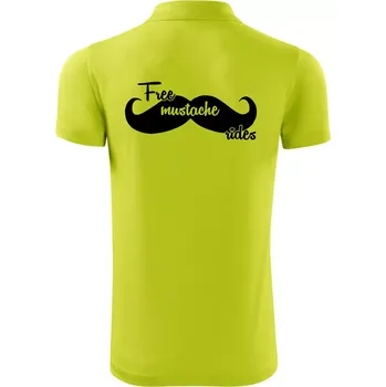 Pánská košile Free Mustache rides - Polokošile Victory sportovní (dresovina) - L ( Limetková )