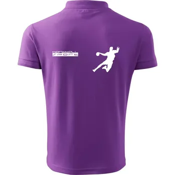 Pánská košile Handball sport - Polokošile pánská Pique Polo 203 - 2XL ( Fialová )